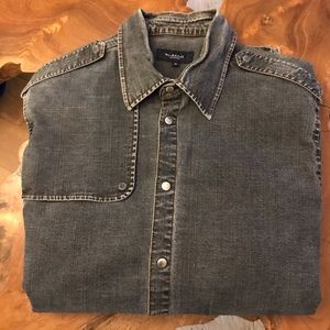 Burberry Gray Casual Button Down Shirt